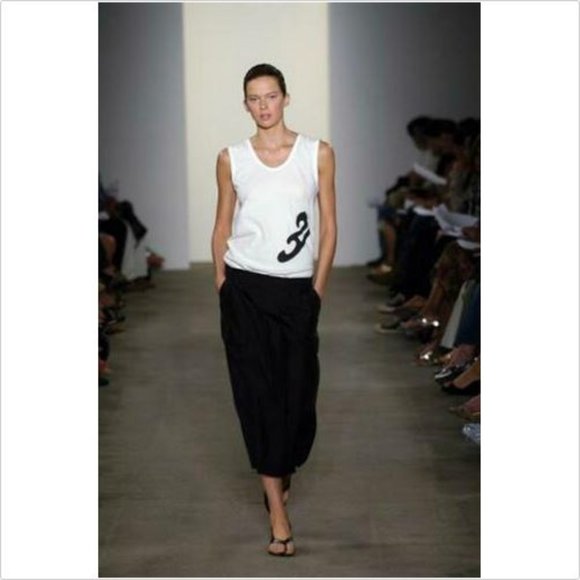 Narciso Rodriguez White Cotton Tank Top 44 - Picture 2 of 8